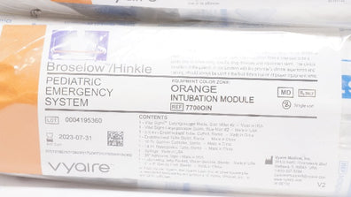 Vyaire 7700OIN Broselow/Hinkle Intubation Module, Orange (x) - Pack of 2